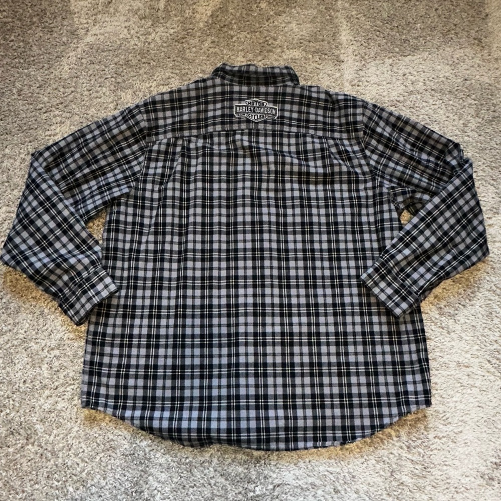 Harley Davison Medium Weight Flannel - Picture 4 of 6